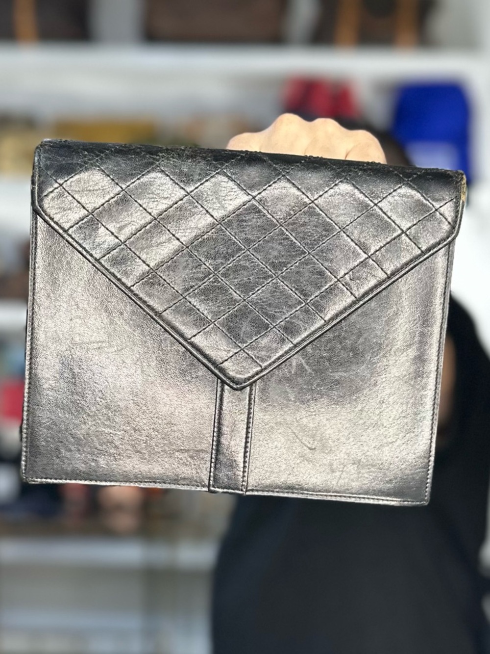YSL QUILTED CLUTCH